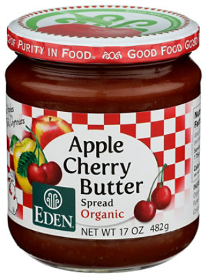 Apple Cherry Butter Organic - 17 OZ - Image 1