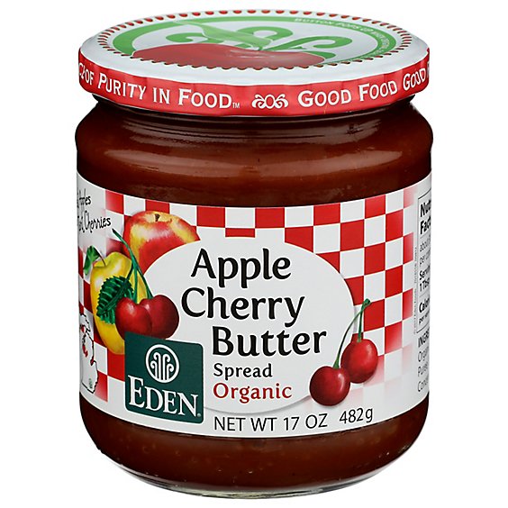 Apple Cherry Butter Organic - 17 OZ