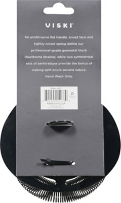 Viski Gunmetal Hawthorne Strainer - 1 EA - Image 4