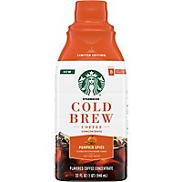 Starbucks Multi Serve Naturally Flavored Pumpkin Spice Cold Brew Concentrate Bottle - 32 Fl. Oz. - Image 2