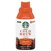 Starbucks Multi Serve Naturally Flavored Pumpkin Spice Cold Brew Concentrate Bottle - 32 Fl. Oz. - Image 1