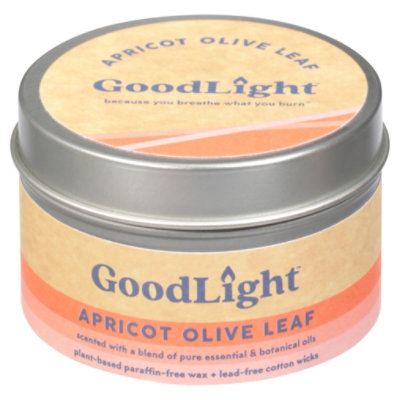 Goodlight Cndls Aprict Olv Leaf Trvl Tin - 2 OZ - Image 1