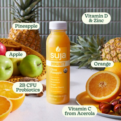 Suja Organic Immunity Citrus Pineapple​ Cold Pressed Juice Drink - 12 Fl. Oz. - Image 3