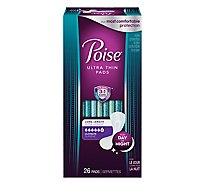 Poise Ultra Thin Incontinence Pads, Ultimate Absorbency, Long Length, 26 Count - 26 Count