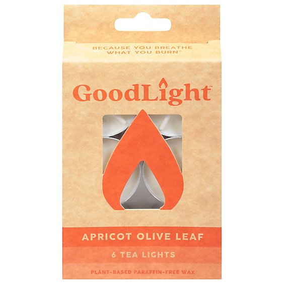 Goodlight Candles Tealights Apricot Leaf - 6 CT