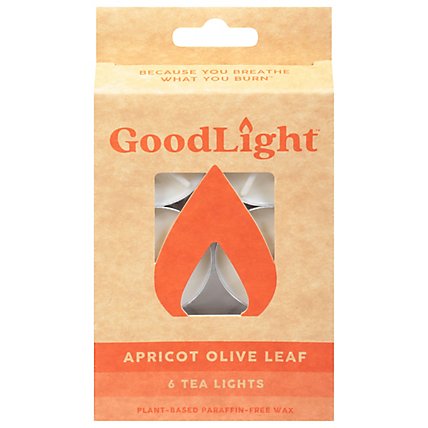 Goodlight Candles Tealights Apricot Leaf - 6 CT - Image 1