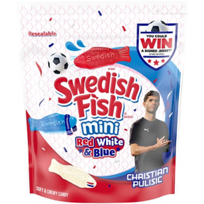 Swedish Fish Soft & Chewy Blue Raspberry Lemonade Candy - 8.04 Oz -  jewelosco