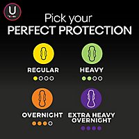 U by Kotex AllNighter Ultra Thin Extra Heavy Overnight Pads With Wings - 20 Count - Image 8