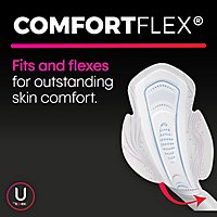 U by Kotex CleanWear Ultra Thin Heavy Pads With Wings - 28 Count - Image 2