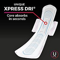 U by Kotex AllNighter Overnight Ultra Thin Pads With Wings - 12 Count - Image 3