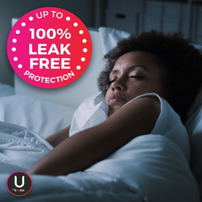 U by Kotex AllNighter Overnight Ultra Thin Pads With Wings - 12 Count - Image 6