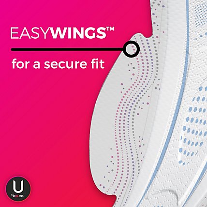 U by Kotex CleanWear Ultra Thin Heavy Pads With Wings - 14 Count - Image 4