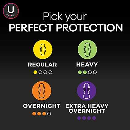 U by Kotex AllNighter Ultra Thin Overnight Pads With Wings - 24 Count - Image 7
