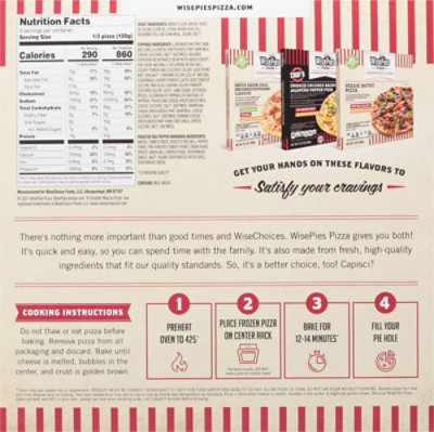 Wisepies Uncured Pepperoni Classico Traditional Thin Crust Pizza - 12.75 Oz - Image 6