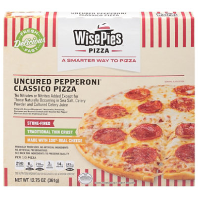 Wisepies Uncured Pepperoni Classico Traditional Thin Crust Pizza - 12.75 Oz - Image 1