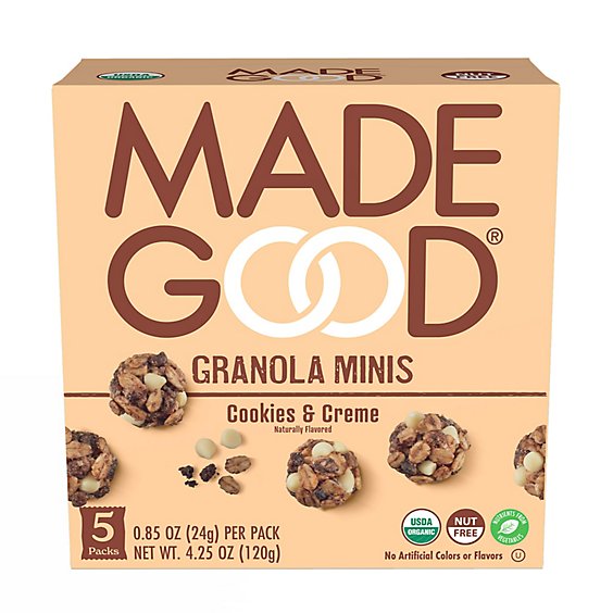 Madegood Org Granola Mini Cookies & Crm - 4.25 OZ