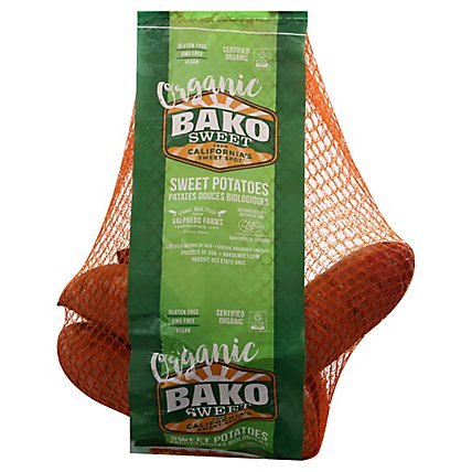 Bako Sweet Potatoes Bag 3lb Organic - 3 LB - Image 1