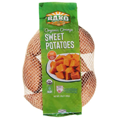 Bako Sweet Potatoes Bag 3lb Organic - 3 LB - Image 1