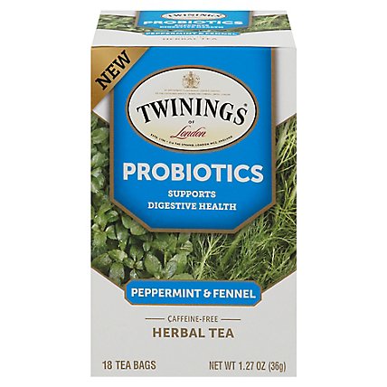 Twining Tea Probiotic Pprmnt & Fennel - 18 CT - Image 3