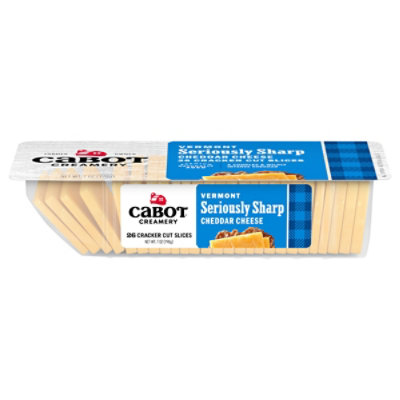 Cabot Creamery Seriously Sharp Yellow Cheddar Cheese Cracker Cuts - 7 Oz - Image 1