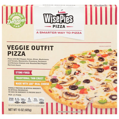 Wisepies Pizza Veggie Outfit 10in - 15 OZ