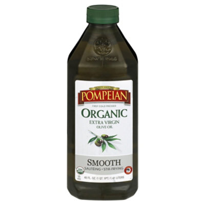 Pompeian Organic Smooth Extra Virgin Oliv - 48 FZ