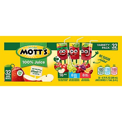 Motts 100% Juice Variety Pack - 32-6.75 FZ - Image 6