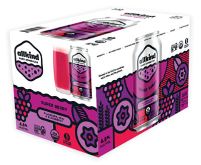 Allkind Hard Kombucha Super Berry Pack In Cans 612 Fl. Oz. Safeway
