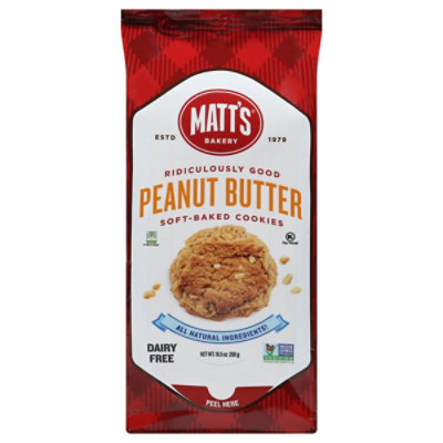 Matts Peanut Butter Cookies - 10.5 OZ
