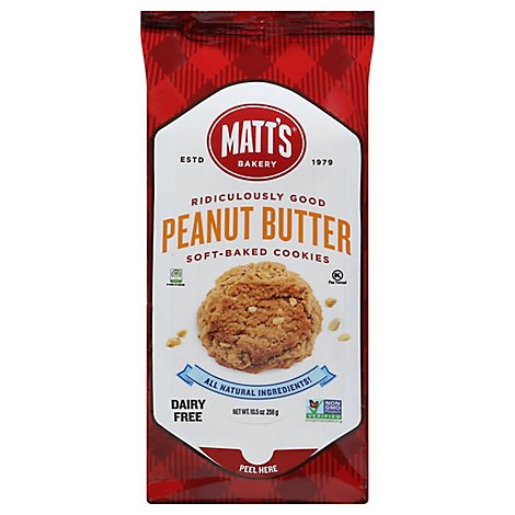 Matts Peanut Butter Cookies - 10.5 OZ