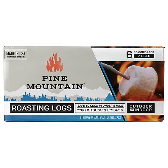 Pine Mountain Roasting Log - 6 CT