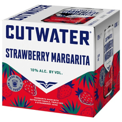 Cutwater Strawberry Margarita Tequila - 4-12 Fl. Oz. - Image 3