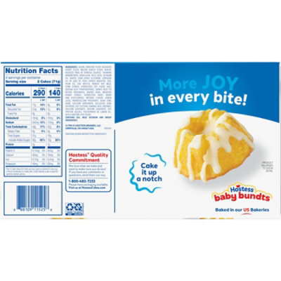 Hostess Baby Bundts Lemon Drizzle Cakes 8 Count - 10 Oz - Image 6