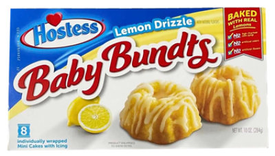 Hostess Baby Bundts Lemon Drizzle Cakes 8 Count - 10 Oz - Image 1