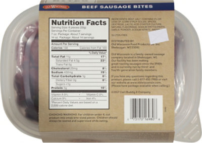 Old Wisconsin Beef Bites Tub - 14 OZ - Image 6