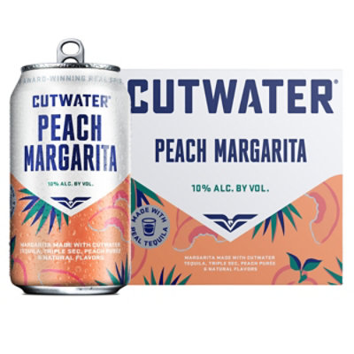 Cutwater Peach Margarita In Cans - 4-12 Fl. Oz.