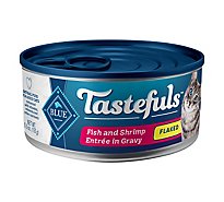 Tastefuls Adult Cat Fish And Shrimp Entree In Gravy Flaked - 5.5 OZ