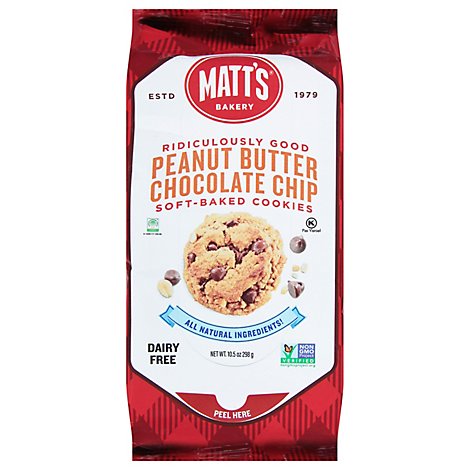 Matts Peanut Butter Chocolate Chip Cookies - 10.5 OZ