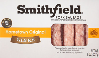 Smithfield Hometown Original Breakfast Sausage Links 8 Count - 8 Oz - Image 2