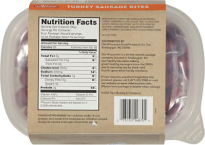 Old Wisconsin Turkey Bites Tub - 16 OZ - Image 6