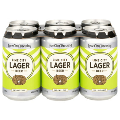 Love City Lime City Lager In Cans - 6-12 FZ - acmemarkets