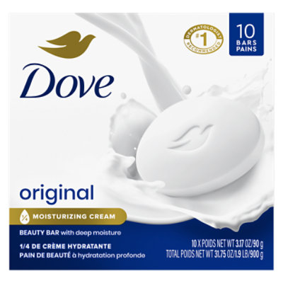 Dove Bar Soap White - 10-3.17OZ