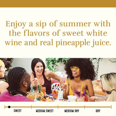 Sutter Home Fruit Infusions Pineapple Wine - 4-187 Ml - Image 3