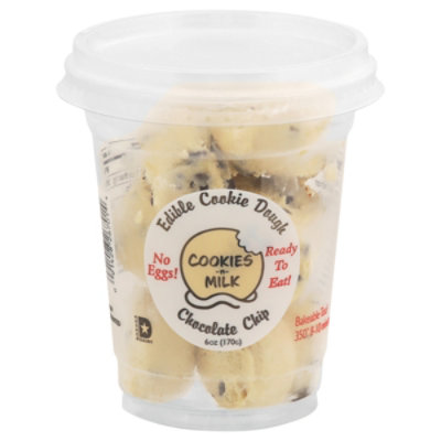 Chocolate Chip Edible Cookie Dough Cup - 6 OZ - Image 1