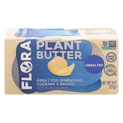 from Sweden＊FLORA＊Butter case・* Flora Plant Butter Unsalted Brick - 8 OZ - vons