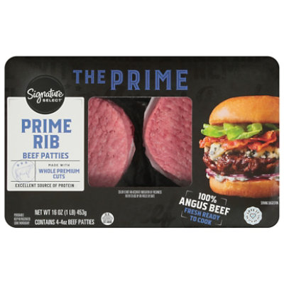 Signature SELECT Beef Prime Rib Patties - 16 oz - Image 2