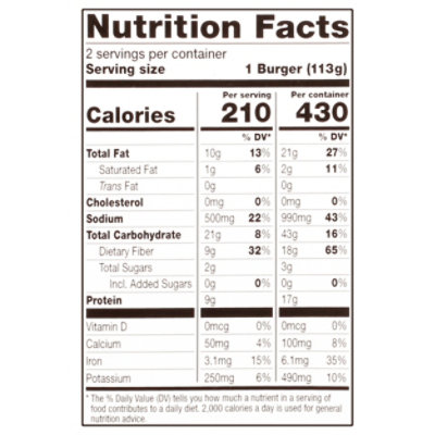 Dr Praeger Cauliflower Burger - 8 OZ - Image 4