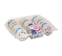 Signature Select Sugar Cookies Frosted Patriotic - 24.3 OZ