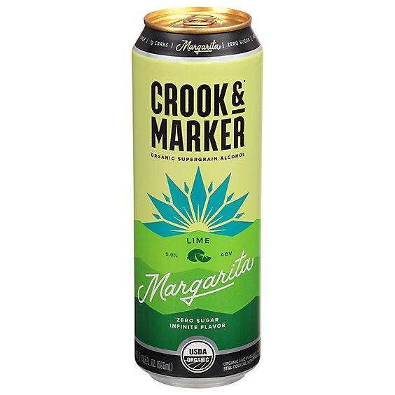 Crook & Marker Margarita Lime In Can - 19.2 Fl. Oz.