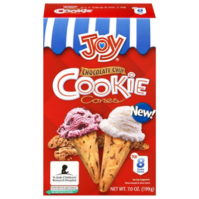 Joy Chocolate Chip Cookie Cone - 12 CT - Image 3